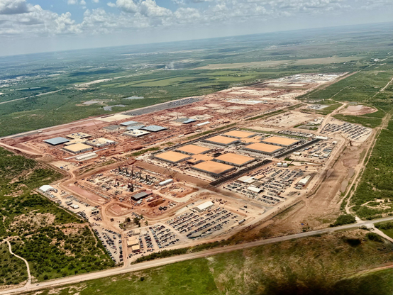 > A photo of the "Stargate I" site in Abilene, Texas. Credit: OpenAI 
Taken from the following article: https://arstechnica.com/ai/2025/09/why-does-openai-need-six-giant-data-centers/
