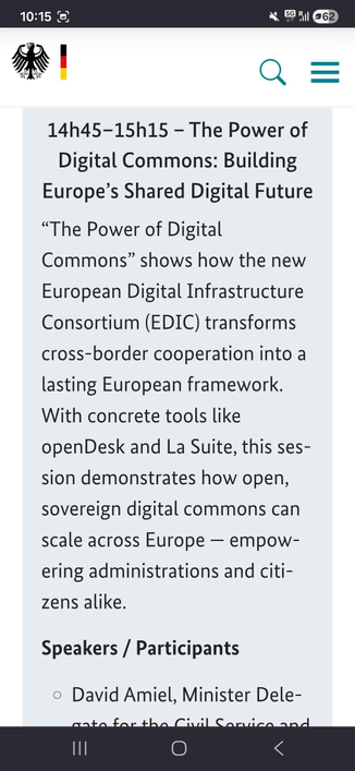 Our contribution to the conference: "The Power of Digital Commons: Building Europe's Shared Digital Future"