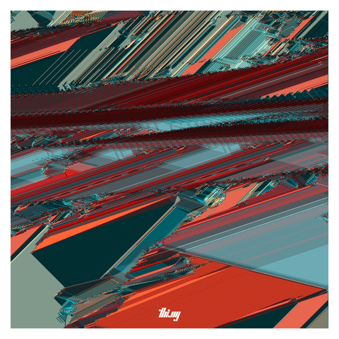 Abstract, colorful & highly detailed pixel texture, resulting from a cellular-automata-like simulation generation process.