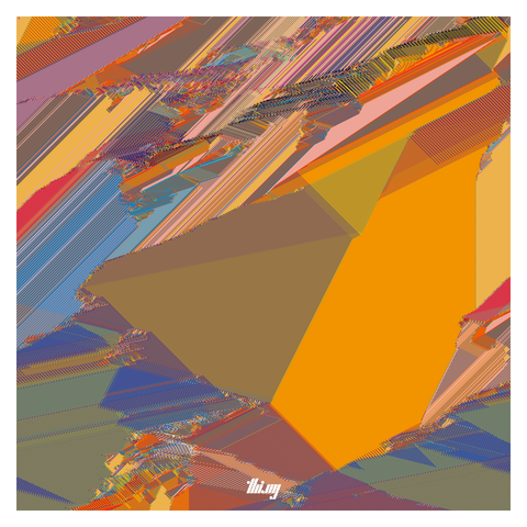 Abstract, colorful & highly detailed pixel texture, resulting from a cellular-automata-like simulation generation process.