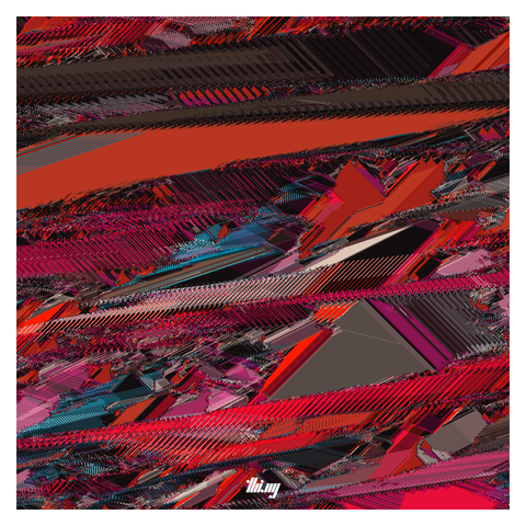 Abstract, colorful & highly detailed pixel texture, resulting from a cellular-automata-like simulation generation process.