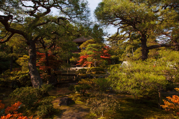 Ginkaku-ji in autumn.