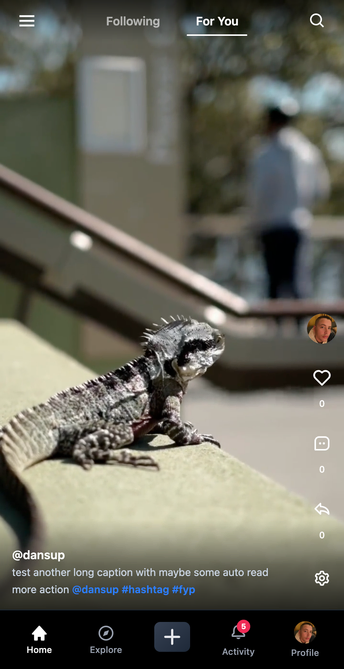 New Loops UI home feed