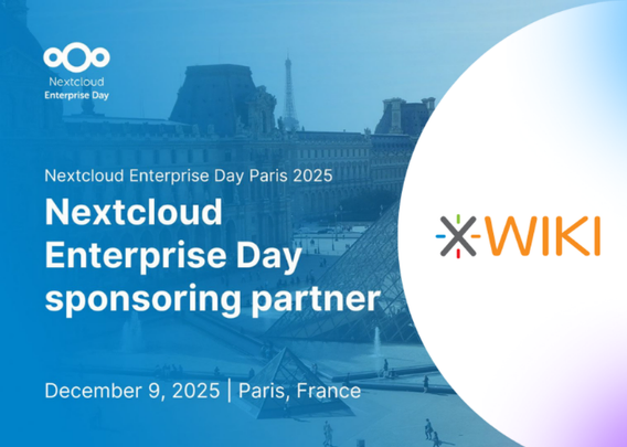 XWiki is a sponsoring partner at Nextcloud Enterprise Day Paris 2025
