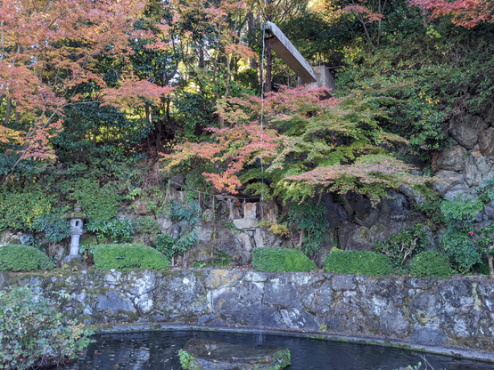 A stream of water dedicated to Fudo Myoo (it is here people can purify their body).