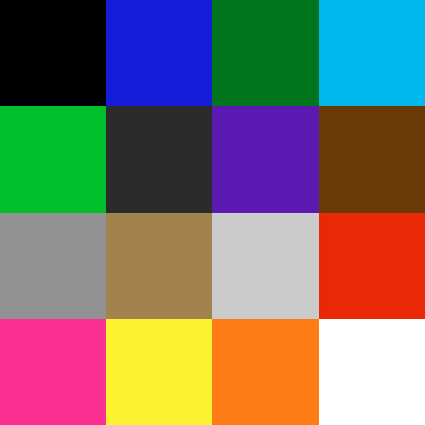 16 color palette with old style Apple ICC and gamma.