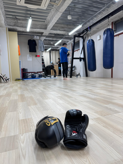 Lucky to have hit the kickboxing gym today at a very quiet hour around 6 PM.