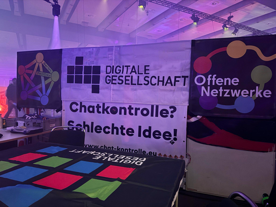 Picture from Flags from the Digitale Gesellschaft, Offene Netzwerke an the Fediverse Assembly