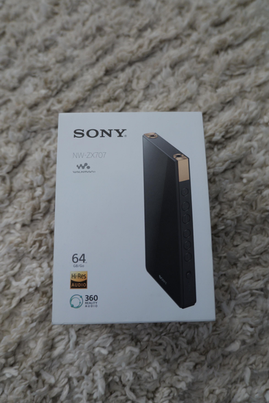 Front of a Sony Walkman box.