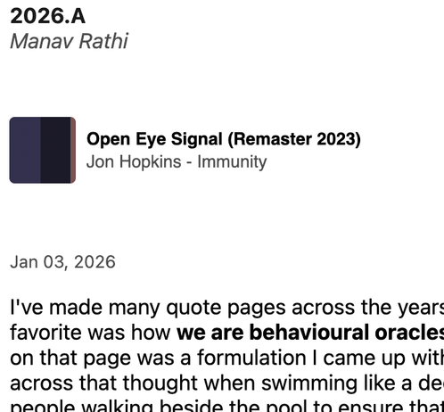 Screenshot of handmade scrobbler