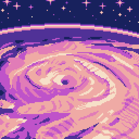 Clouds from far away square.