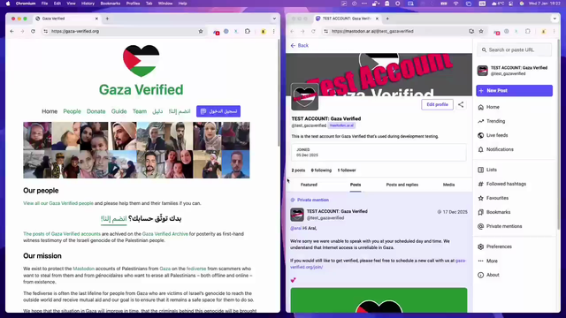 Screencast showing the new oAuth-based sign up flow where you enter your mastodon instance and press as button and your video verification call is scheduled within seconds.
