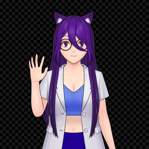 it's a picture of Yuki, waving at the viewer.