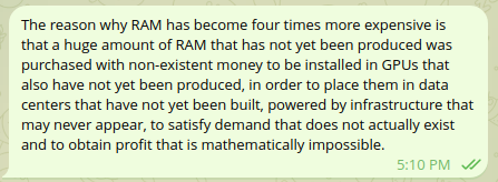 Chat mit dem Text auf Englisch 