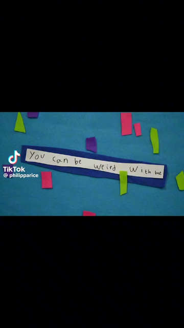 A stop animation video with children singing “would you like to be my weird friend?”