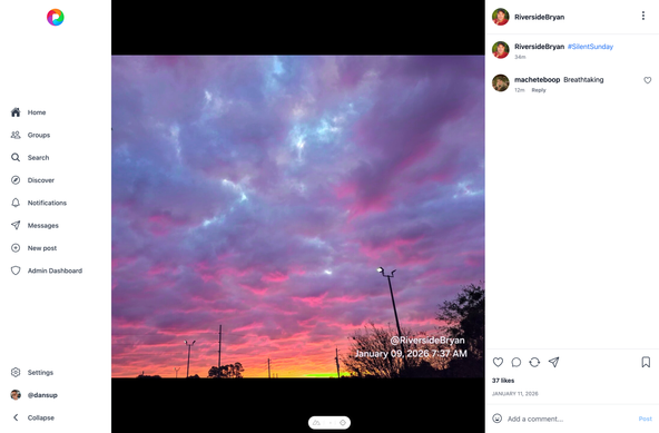 The new Pixelfed webUI redesign