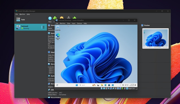 Screenshot mit Windows 11 in einer VM auf Linux

Screenshot shows Windows 11 in a VM under Linux