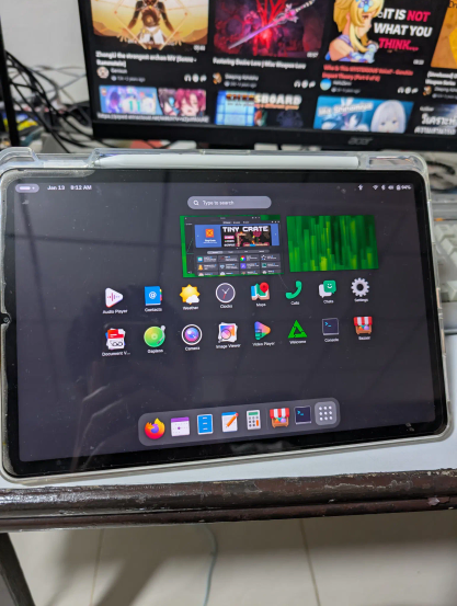 GNOME overview on the Mi Pad 5