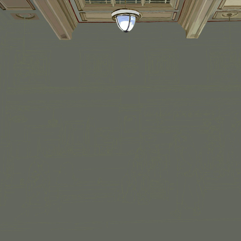 Most of the ceiling of the train station in Vancouver is coloured in. The bit in the top left corner does something weird and I'm trying to sort out what I'm looking at. That is a problem for my next session.