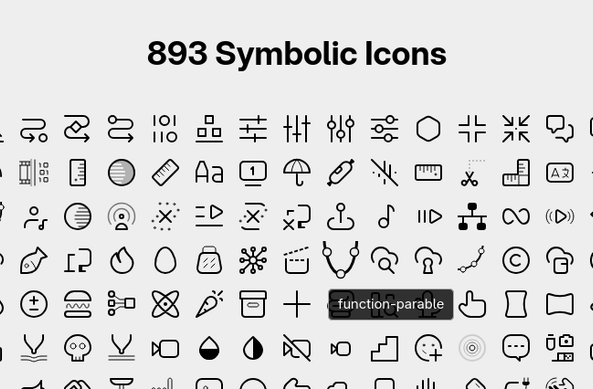 893 Symbolic Icons in icon-development-kit