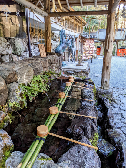 Purification basin at Kifune-jinja.