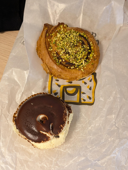 Some pastries which I bought for staff