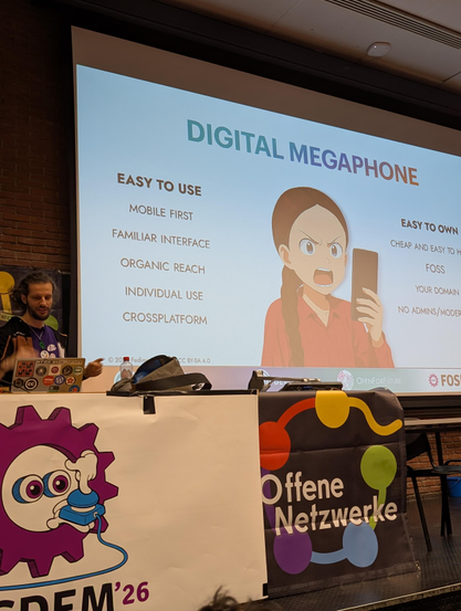 A cartoon girl yells angrily at her phone