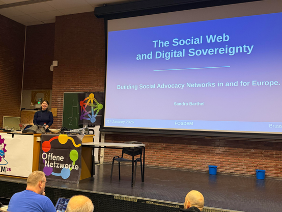 Sandra Barthel über „das Social Web und digitale Souveränität“ 