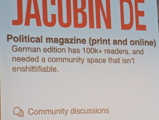 Talking about platforms that aren't enshittifiable