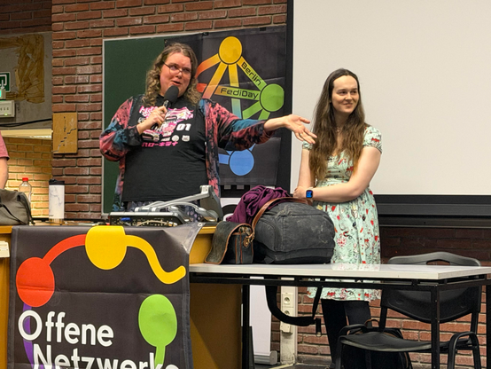 Christine Lemmer-Weber und Jessica Tallon