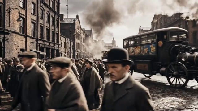 Double-decker bus / horse & carriage mashup