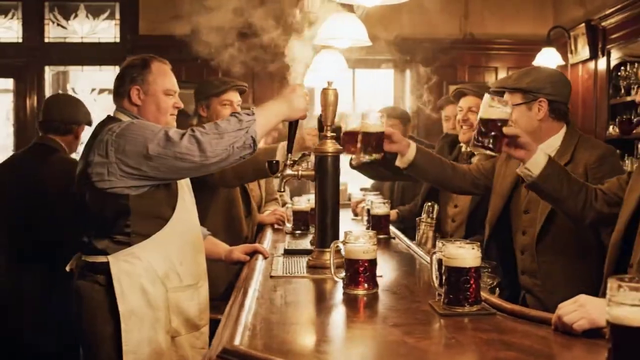 Barman/punters on wrong side of the bar