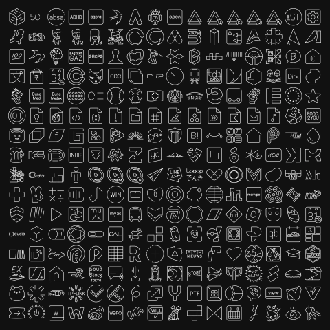 Visual changelog with all the new app icons in a line style.