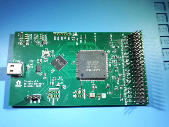 Printed Circuit Board on blue background