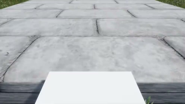 A video presenting various scenes in a work-in-progress game. It takes place in a green landscape near a river, under a blue sky, in first-person view. First the player designs a vehicle by placing wheels and a seat on a frame. Then the vehicle is spawned in the world and the player can drive it. After that the player cuts down a tree and removes branches and shapes the trunk into a square wood piece. Then we see the player constructing a big building forming a bridge over a river, and the vehicle can also cross the bridge. And finally the player adds a water wheel under the bridge, and places rods to link it to a big circular saw, that is then used to cut down the wood piece into planks.