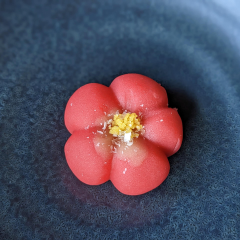 A pink ume blossom inspired sweet.