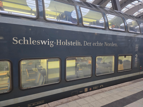 Schleswig Holstein train taking me back to Amsterdam