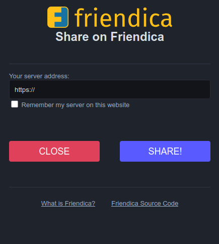 Fediverse ShareButton