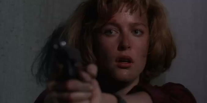 A clip from the X-Files where Scully orders Mulder to insert a virus into a computer, which destroys an evil AI.