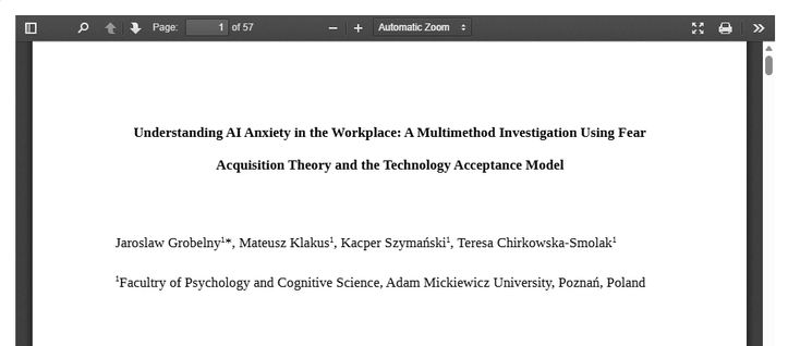 screen of the preprint's title page