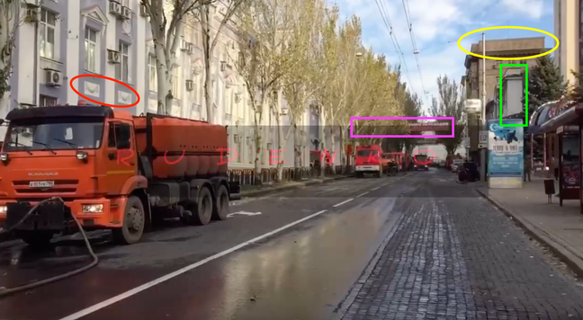 Markup of a video with geolocation points 