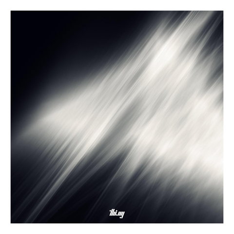 Simulated monochrome photograph of light streaks created by an IFS fractal.