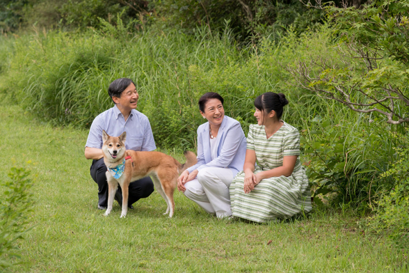 The  Emperor with his family.