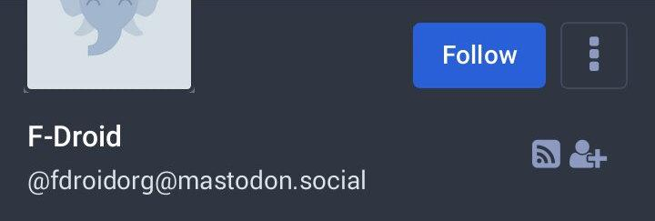 Mastodon Follow button another version