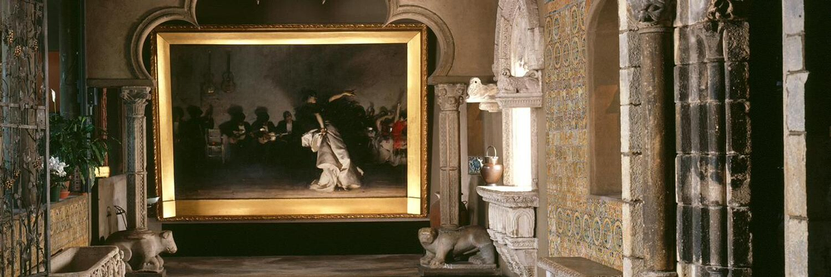 Photo prise dans une salle du musée Isabella Gardner Museum de Boston montrant le tableau El Jaleo de John Singer #Sargent