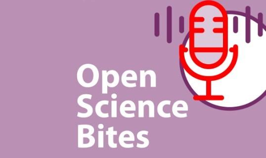 podcast logo: open science bites