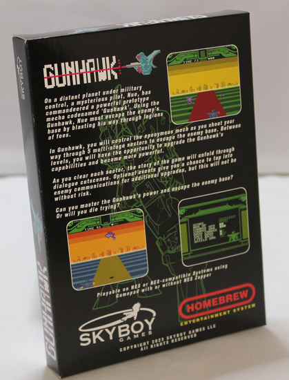 Back of Gunhawk box