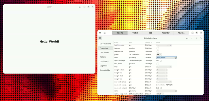 short video recording showing the inspector in action