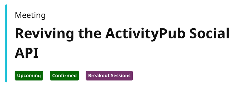 Meeting: Reviving the ActivityPub social API
