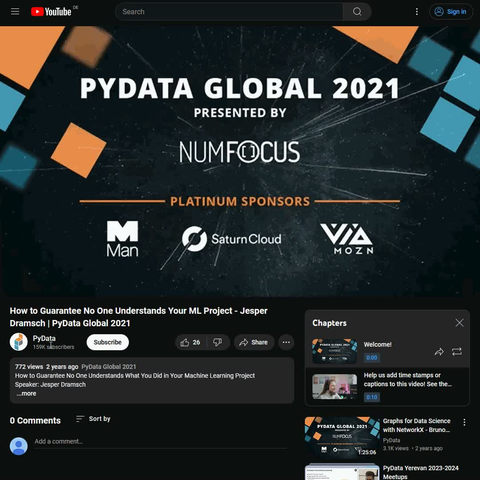 Screen recording of Most ML communication failures aren't technical -- they're about never learning how non-experts read results.

At PyData Global 2021 I talked about the patterns that guarantee miscommunication: jargon-heavy presentations, misleading metrics, and the gap between what a model does and what stakeholders hear.

Useful if you've ever had a meeting go sideways after showing a confusion matrix. at https://www.youtube.com/watch?v=Dy08tcRfjic